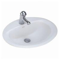 ราคา American Standard อ่างล้างหน้าฝังบนเคาน์เตอร์ ไม่รวมก๊อกน้ำ รุ่น Aqualyn 476S WT (17714839945)