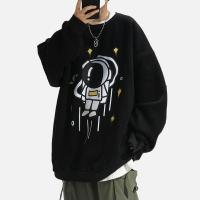 ราคา MOLAN เสื้อกันหนาวชาย เสื้อสเวตเตอร์คอกลมผู้ชาย เสื ้ ใหม่ เสื้อสเวตเตอร์พิมพ์ลายนักบินอวกาศ เสื้อขนแกะผู้ชายหนา (17355308859)