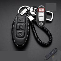 ราคา ปลอกกุญแจ NISSANเคสกุญแจรถยนต์ ซองหนังแท้หุ้มกุญแจรถยนต์ กระเป๋าใส่กุญแจ พร้อม พวงกุญแจหนัง (13337868231)