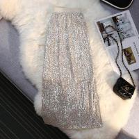 ราคา RYRYSTYLE กระโปรงยาวปักเลื่อมแวววาวกระโปรงทรงเอสำหรับผู้หญิง Streetwear ในฤดูใบไม้ร่วงฤดูร้อนกระโปรงระยิบระยับเก๋ไก๋ (19553306546)
