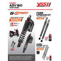 ราคา YSS โช๊คแก๊ส G SPORT BLACK SERIES อัพเกรด HONDA ADV160 ปี 2022 TG302 395TR 07 888A โช๊คคู่หลัง สปริงสีดำ แถมสปริง Heavy Duty โช๊ค YSS แท้ ประกันโรงงาน 1 ปี (17437912251)