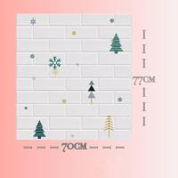 ราคา วอลเปเปอร์ผนัง วอลเปเปอร์ วอลเปเปอร์ติดผนัง 77x70cm มีกาวในตัว ลายอิฐ กันกระแทก มีกาวในตัว 3d wallpaper DIY กันน้ำเช็ดคราบง่าย (12601602758)