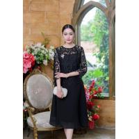 ราคา 4 สี ชุดเดรสลูกไม้ออกงาน ลายสวยมากๆ ค่ะ ชุดแซก ออกงาน สีฟ้าคราม ชมพู กะปิ ดำ เดรสออกงาน เดรสไปงาน M 3XL ทรงเอ ราตรี สั้น เรียบหรู (20804536985)