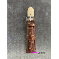 ราคา สายนาฬิกาหนังสีดำสีน้ำตาลแฟชั่น Tevise (17789173854)