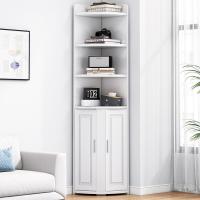 ราคา Spring home ชั้นวางของ ตู้เก็บของไม้ 180CM ชั้นวางของเข้ามุม แผ่นไม้คุณภาพ แข็งแรง (21110342378)