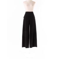 ราคา bebe top กางเกงขายาวสีดำแต่งระบายซิปหลัง Preloved (20663704544)