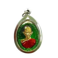 ราคา K539 จี้หลวงพ่อรวย พระหลวงพ่อรวย หลวงพ่อรวยวัดตะโก รุ่นชนะจน หลัง ยันต์ สีทอง ลงยา สีเขียว กรอบสแตนเลสแท้ (19495561062)