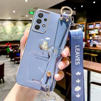 ราคา YBD เคสมือจับมีสายคล้องมือสำหรับ Samsung Galaxy A53 5Gเคสหุ้มป้องกันกล้องแม่นยำพร้อมสายคล้องฟรี (14570736502)