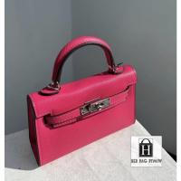 ราคา กระเป๋าสะพายkl mini อะไหล่เงิน หนังเรียบepsom 18cm 7 (20805561631)