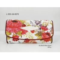 ราคา sale SS กระเป๋าหนังปลากระเบน สามพับใหญ่พิมพ์ลาย หนังวัวสีแดง (3665484279)