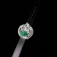 ราคา ชุดเสือชีตาห์พลอยเขียวแบบวินเทจต่างหูสร้อยคอสร้อยข้อมือเพทายรูปนกยูงสีทอง18K (20302623614)