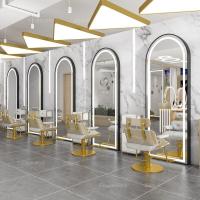 ราคา กระจกร้านเสริมสวย มีไฟLED เปิด ปิดระบบสัมผัส กระจกมีไฟ กระจก LED สีทอง สีดำ กระจกไฟสีขาว กระจกแขวน กระจกไฟ ร้านเสริมสวย ร้านตัดผม (15604174119)