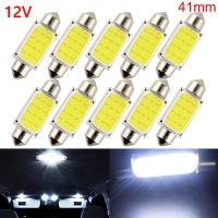 ราคา ไฟหน้าไฟ LED รถยนต์แบบสองแฉก12V 24Vโคมไฟบอร์ดโดมท้ายเพดาน COB หลอดไฟติดภายในรถรถยนต์10ชิ้น 20ชิ้น (18576717722)