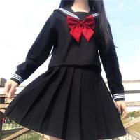 ราคา COSER 77 ชุดนักเรียนญี่ปุ่น JK พร้อมส่ง แขนยาวสีดำ S M L XL 2XLไม่แถมถุงเท้า ยากูซ่า แยงกี้ (19271533116)