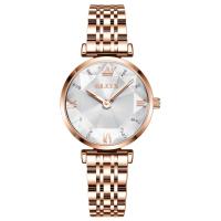 ราคา OLEVS 6642 Stainless Steel Band Fashion Watch For Women Waterproof Japan Quartz Women Wristwatch (20439057217)