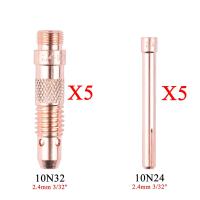 ราคา 10Pcs 5ชุด1 0 1 6 2 4 3 2 4 0Mm TIG Collet Collet Body 10N22 10N23 10N24 10N25 54N20 10N30 10N31 10N32 10N28 406488สำหรับ WP17 18 26ไฟฉาย (9372315996)