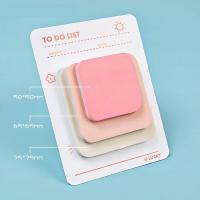 ราคา 3 Size Square Sticky Notes Creative 3 Color Message Fridge Paper Memo Pads (20335158990)