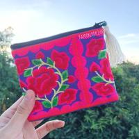 ราคา กระเป๋าสตางค์ กระเป๋าใส่เหรียญ งานปัก ของฝาก ของแจก เชียงใหม่ งานแฮนเ์เมด ลายปัก (20522241563)