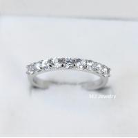 ราคา แหวนเพทายขาว white zircon 2 5 มิล แหวนพลอยแท้ แหวนเงินแท้ 92 5 จากจันทบุรี (19359113018)