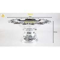 ราคา พานโตกลายไทย พลาสติก สีเงิน สีทอง No 7 8 10 12 14 16 สังฆภัณฑ์ พานเงิน พานทอง พานโตกอย่างดีคุณภาพดี (3556264539)