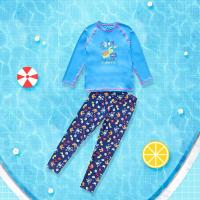 ราคา jqk ชุดว่ายน้ำสำหรับเด็ก เสื้อแขนยาว กางเกงขายาว ลายการ์ตูน สีฟ้า รุ่น 0711 (16829543029)
