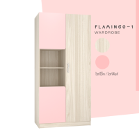 ราคา ตู้เสื้อผ้า 90 ซม รุ่น FLAMINGO 1 รหัสสินค้า WR918 (14654197694)