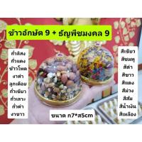 ราคา ข้าวมงคล 9 สี ธัญพืชมงคล 9 ชนิด ขนาด ก7 ส5cm พร้อมบูชาไหว้บูชา แม่สาริกา พระพิฆเนศ ข้าวธัญพืช ของบูชาพระพิฆเนศ (20027347496)