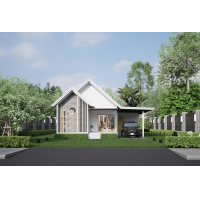 ราคา 127 แบบบ้าน บ้านชั้นเดียว 3 ห้องนอน 2 ห้องน้ำ (21246555404)