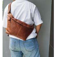 ราคา กระเป๋าคาดอกสพายข้าง หนังแท้ทั้งใบ ดีไซส์เท่สุดๆ แบรนด์แท้ STAFF 100 ใบใหญ่สะใจใส่ของได้เยอะ (17271925257)