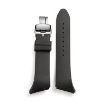 ราคา PEIYI Rubber Waterproof Strap 25mm Black Bracelet For Hamilton VENTURA Series H24655331 Mens Wristbandby Hs2023 (19596674753)