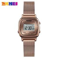 ราคา SKMEI นาฬิกาข้อมือ1252B ผู้หญิงนาฬิกาสแตนเลสสตีลเรียบง่ายนาฬิกาข้อมือกันน้ำดิจิตอล (14247805172)