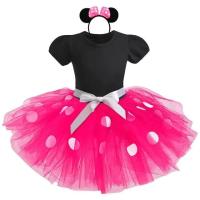 ราคา Baby Girls Mini Mouse Dress Toddler Kids Halloween Party Cosplay Costume Polka Dot Christmas Clothes Children Fancy Dress Up (20629159418)