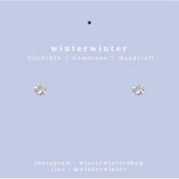 ราคา Winterwinter Jewelry Silver925 เครื่องประดับเงินแท้ เงินแท้925 ต่างหูประดับเพชร cz ดอกไม้ 4 มิล ราคาต่อคู่ค่ะ (9284101746)
