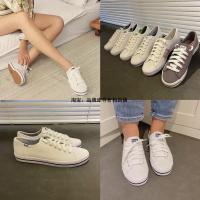 ราคา ยี่ห้อ Keds สต็อกสีพื้นต่ำส้นแบนรองเท้าสีขาวรองเท้าผ้าใบหนังรุ่นเดียวกับเจิ้งซิ่วเจิ้งสไตล์เกาหลี (19271725531)