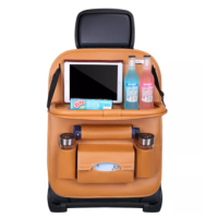 ราคา กระเป๋าหลังเบาะรถ ชุดเก็บของหุ้มเยาะในรถยนต์ กระเป๋าใส่ของหลังเบาะรถ กระเป๋าเก็บของในรถยนต์ มีถาดวางอาหาร (16260968508)