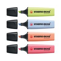 ราคา STABILO สตาบิโล Boss Original Pastel ปากกาเน้นข้อความ สีพาสเทล 4 สีสีละ 1 ด้าม (2475348702)