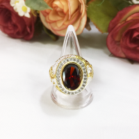 ราคา แหวนทองพญานาคฝังพลอย สีโกเมน บุษราคัม แหวนเพชร เสริมบารมี ใส่ออกงานได้ เสริมโชค ทองชุบ งานสวย ทองปลอม ฟรีถุงกำมะหยี่ (15110275735)