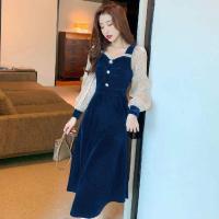 ราคา NEW MALL เดรสสีแดง ชุดสีแดงปีใหม่ ชุดปีใหม่ ผู้หญิง ชุดจีนของเด็กโต ปีใหม่คริสต์มาสเดรสกำมะหยี่ย้อนยุคกลางยาว 2022 กระโปรงอารมณ์ใหม่ 122009 (16874535341)