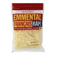 ราคา Monoprix Grated Emmental Cheese 200g Frozen Fresh Shipping (21167055393)