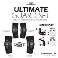 ราคา ชุดสนับศอก เข่า ครบเซต 4 ชิ้น cruzee ultimate guard (17090716144)