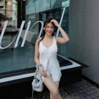 ราคา เสื้อสายเดี่ยวแต่งกระดุมหน้า (19582149831)