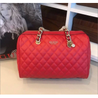 ราคา กระเป๋าสะพาย ทรงหรู GUESS SWEET CANDY LARGE SATCHEL Handbag รุ่นใหม่หนัง PU นิ่ม เย็บลายตาราง (1253856882)