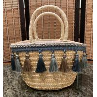 ราคา กระเป๋าสานเปลือกข้าวโพดแต่งพู่หลากสี น่ารักๆ ซับในรูด (10938833133)