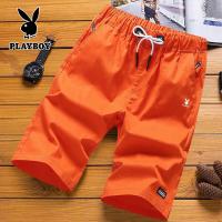 ราคา กางเกงขาสั้น PLAYBOYกางเกงชายหาดกางเกงลำลองผ้าฝ้ายกางเกงทรงตรง M 5XL (18340869944)