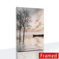 ราคา พร้อมกรอบ ภาพวาดผ้าใบ รูปสะพานทะเล กังหันลม เรือ ชายหาด นกนางนวล สไตล์นอร์ดิก สําหรับตกแต่งผนังบ้าน ห้องนั่งเล่น (21045469596)