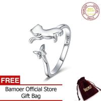 ราคา BAMOER จัดส่งฟรีตุลาคมแท้925เงินสเตอร์ลิงผีเสื้อหางแมวปรับนิ้วมือแหวนเงินสเตอร์ลิงเงินแหวนเครื่องประดับ SCR443 (408706960)