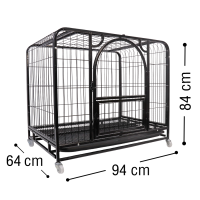 ราคา กรงสุนัขจัมโบ้ กรงหมาขนาดใหญ่ กรงสัตว์เลี้ยง แข็งแรง ทนทาน เคลือบสีกันสนิม มีมุ้งขายแยก Dog Cage (20682840719)