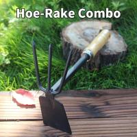 ราคา เครื่องมือปลูกจอบและคราดด้ามไม้แบบสองวัตถุประสงค์เครื่องมือปลูกจอบและคราดเหล็กการปลูกดอกไม้กระถางปลูกสวน (21170890878)