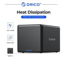 ราคา ORICO NS Series 4 Bay 3 5นิ้ว Type C พร้อม RAID HDD Docking Station อะแดปเตอร์78W 5Gbps HDD Enclosure HDD Case (16541605471)