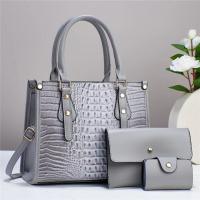 ราคา H0127 กระเป๋าถือ พร้อมส่ง สะพายข้าง แฟชั่นผู้หญิง ทรงเอกสาร tote ลายหนังจระเข้ หนัง PU พียู มีใบลูก กระเป๋าใส่บัตร ไปทำงาน ออกงาน 2024 (21127161647)